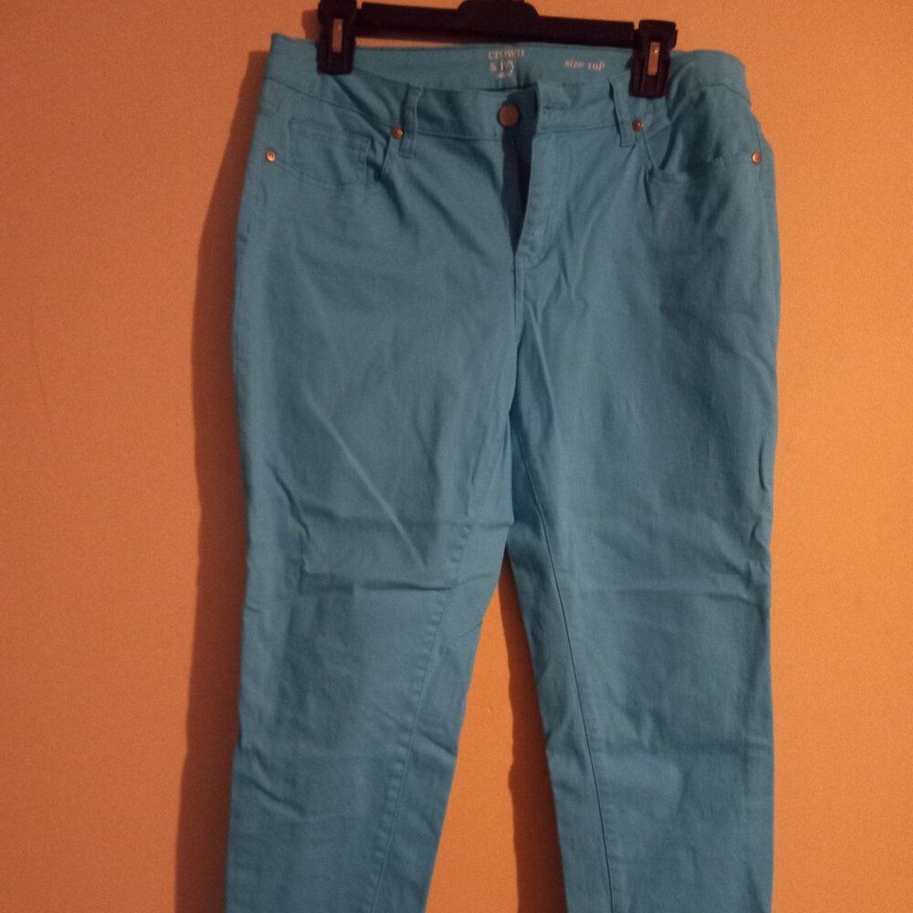 Crown and Ivy, 10P, Light  Blue Pants